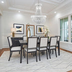 10 Lights Chrome Finish Empire Crystal Chandelier Lighting for Dining Room Living Room Foyer Hallway Bedroom Entryway 18"W x 22"H V22-26