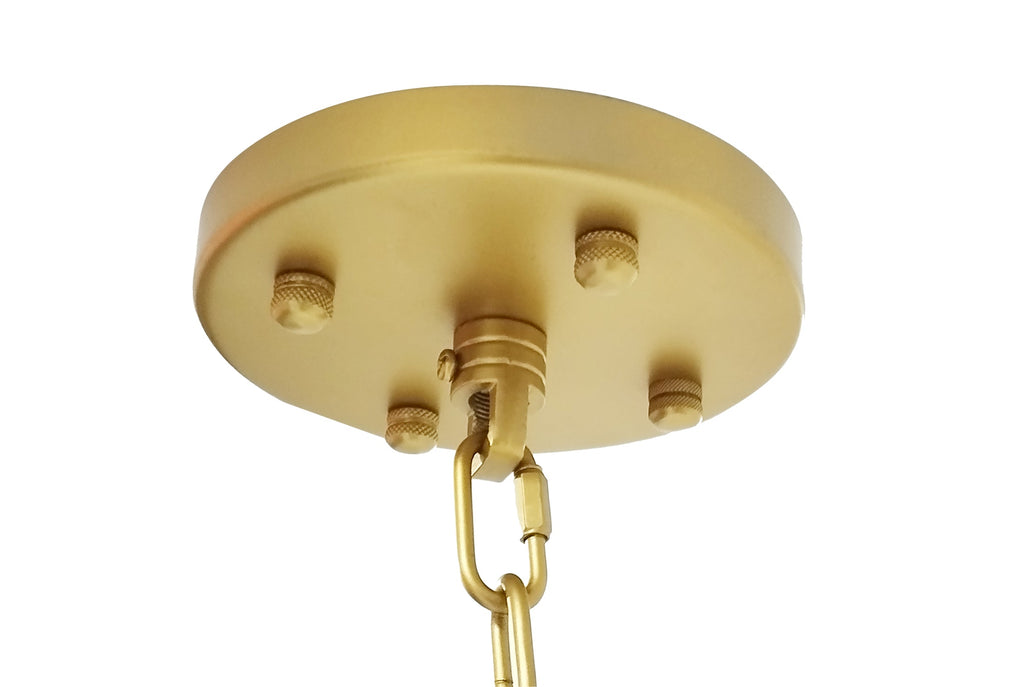 12-Light Vintage Rustic Round Chandelier Gold Finish, 36" Farmhouse Barn-Style Metal Industrial Loft Ceiling Light