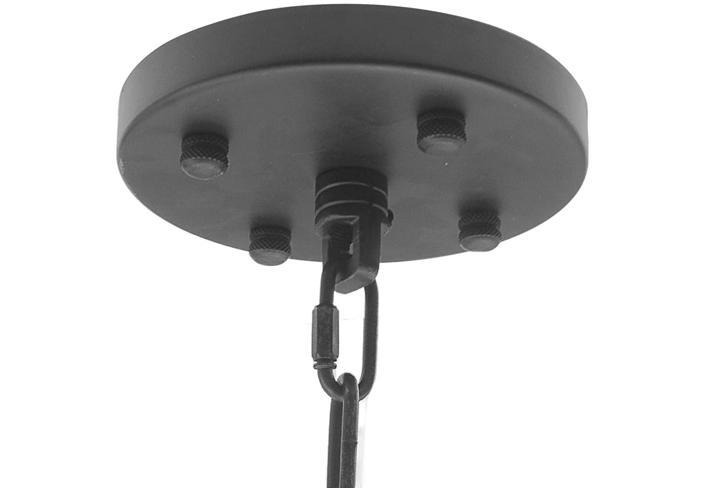 12-Light Industrial Rustic Chandelier Black Finish, 60" Vintage Barn Metal Round Farmhouse Ceiling Fixture