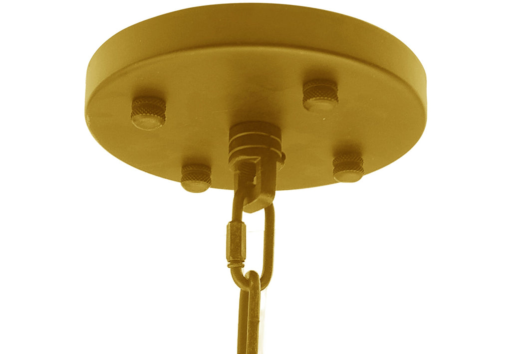 12-Light Industrial Rustic Chandelier Gold Finish, 60" Vintage Barn Metal Round Farmhouse Ceiling Fixture