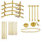 12-Light Industrial Rustic Chandelier Gold Finish, 60" Vintage Barn Metal Round Farmhouse Ceiling Fixture